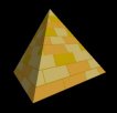 Pyramide mit ägyptischer Textur